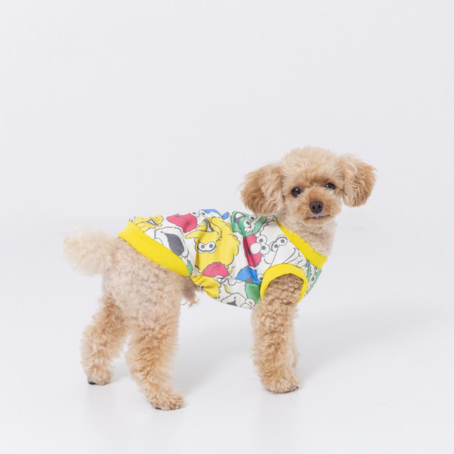 セサミストリート セサミ総柄トレーナー ドッグウェア スウェット 犬 服 犬服 ドッグウェア 春 秋 冬 防寒 男の子 女の子 おしゃれ SESAME STREET