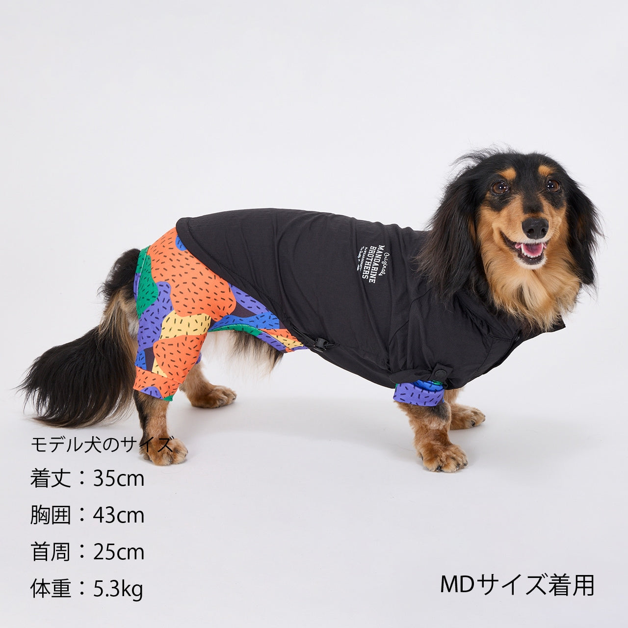 マンダリンブラザーズ ウィンドブレーカー フード ドッグウェア 撥水加工 防寒 アウター 雨具 軽量 男の子 女の子 おしゃれ MANDARINE BROTHERS