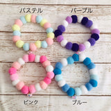 ウィズワン ボンボンチョーカー おすわりくまさん クリアボール ボールネックレス 手作り ハンドメイド 男の子 女の子 おしゃれ with WaN
