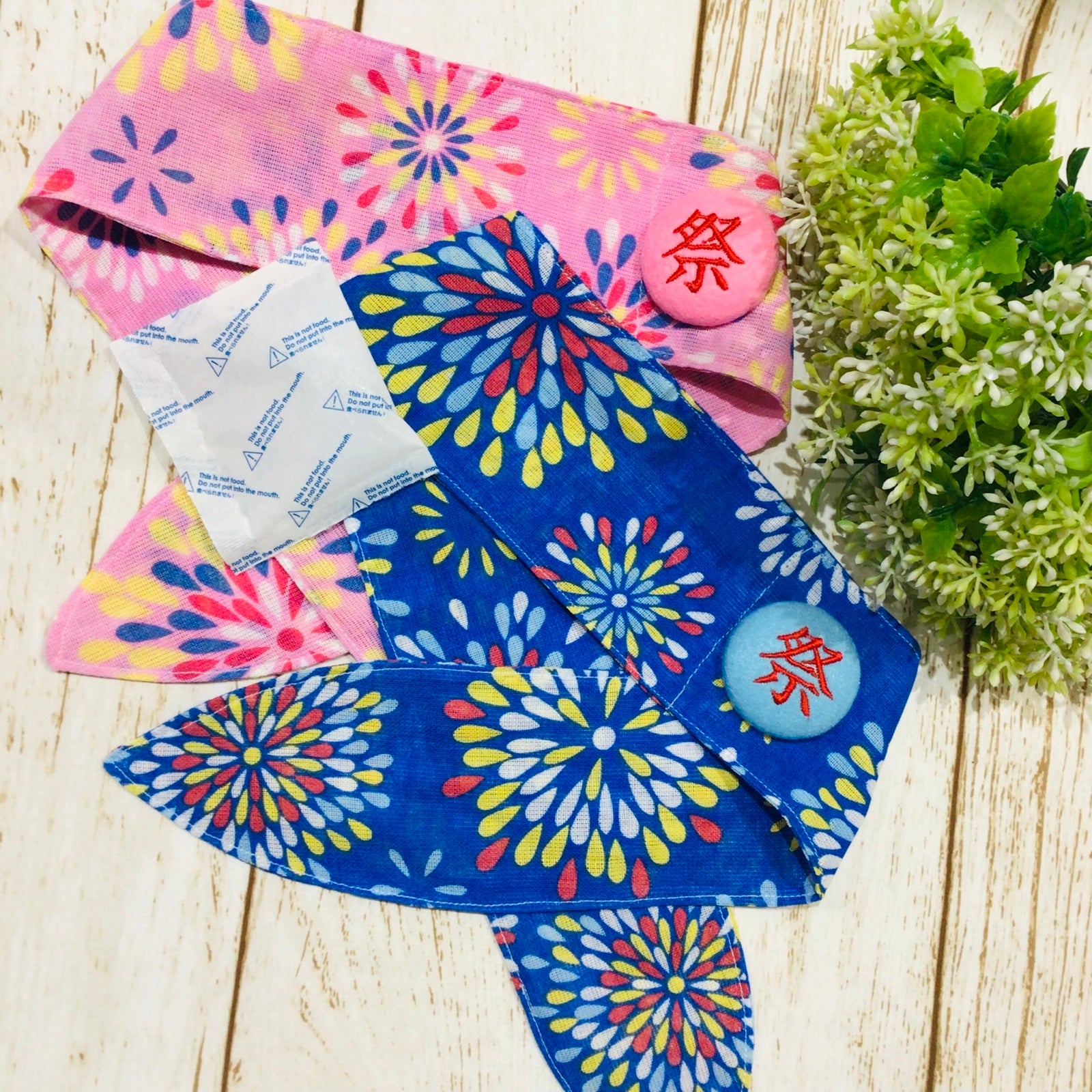 ウィズワン ネッククーラー 祭 花火 イベント バンダナ クール ハンドメイド 熱中症 手作り 男の子 女の子 おしゃれ with WaN