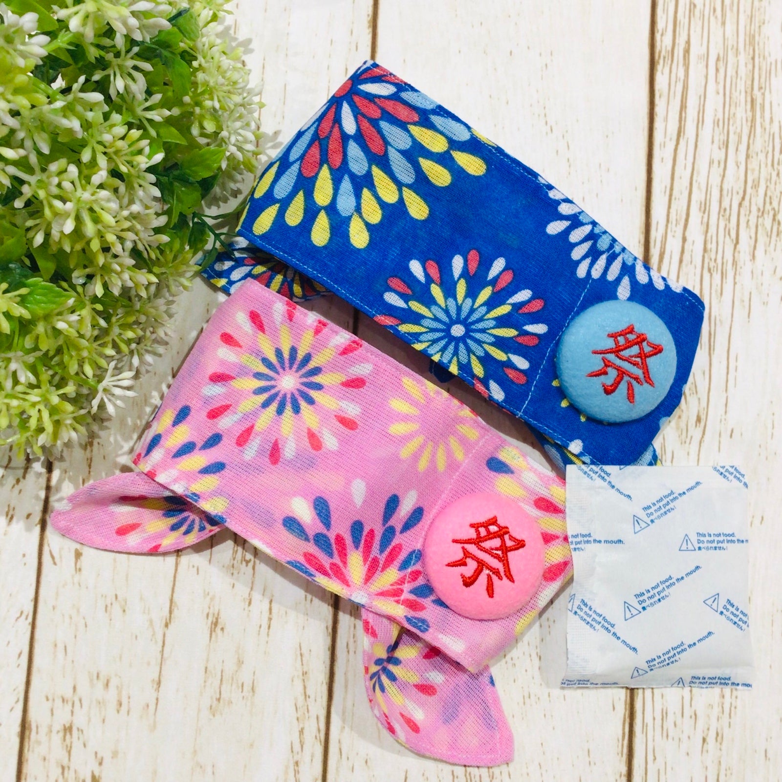 ウィズワン ネッククーラー 祭 花火 イベント バンダナ クール ハンドメイド 熱中症 手作り 男の子 女の子 おしゃれ with WaN