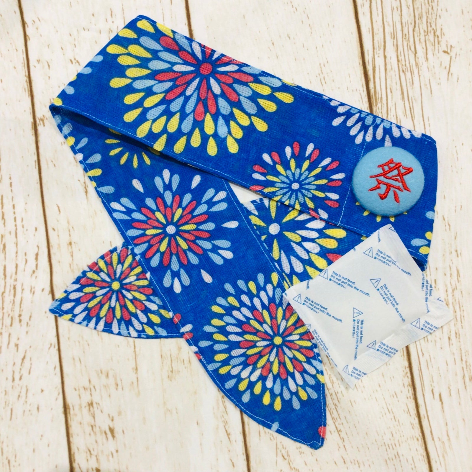 ウィズワン ネッククーラー 祭 花火 イベント バンダナ クール ハンドメイド 熱中症 手作り 男の子 女の子 おしゃれ with WaN