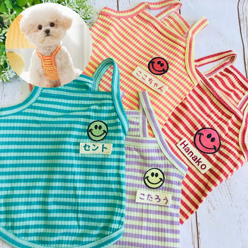 ウィズワン 愛犬のお名前入り タンクトップ 犬服 春 夏 かわいい 男の子 女の子 おしゃれ with WaN