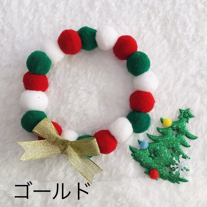 ウィズワン クリスマス ボンボンチョーカー サンタクロース ハンドメイドイベント 男の子 女の子 おしゃれ with WaN