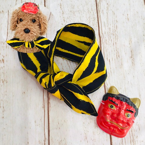 ウィズワン 節分 鬼 バンダナ コスチューム 犬 猫 虎 寅 ハンドメイド スカーフ アクセサリー イベント 男の子 女の子 おしゃれ with WaN