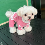 ウィズワン 愛犬のお名前入り ロンパース 犬服 防寒 かわいい つなぎ 男の子 女の子 おしゃれ with WaN