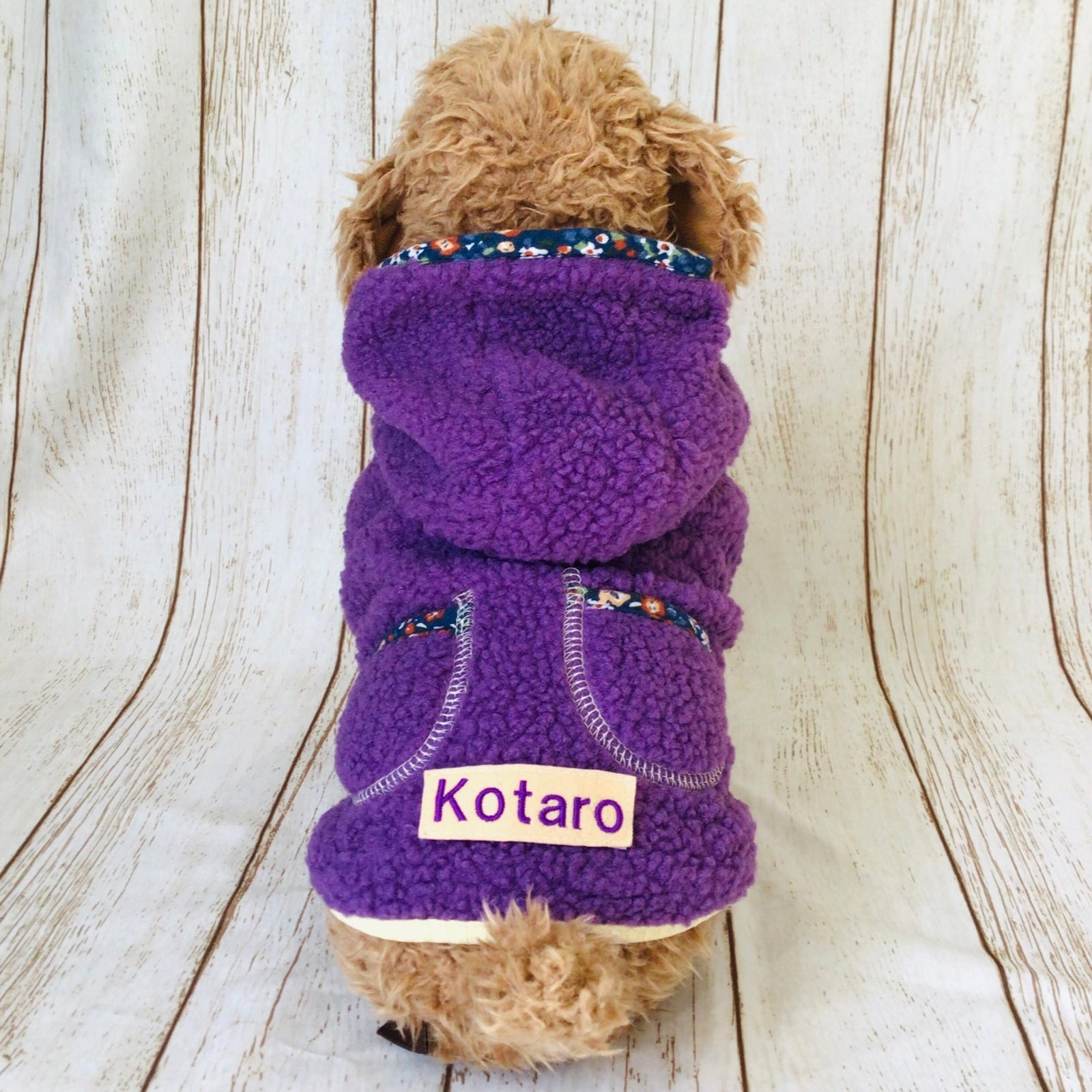 ウィズワン 愛犬のお名前入り フード ベスト 犬服 防寒 かわいい 男の子 女の子 おしゃれ with WaN