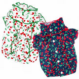 セール ゴッドピバ さくらんぼフリルブラウス かわいい 犬服 男の子 女の子 おしゃれ 春夏秋冬 GODPIVA