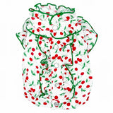 セール ゴッドピバ さくらんぼフリルブラウス かわいい 犬服 男の子 女の子 おしゃれ 春夏秋冬 GODPIVA