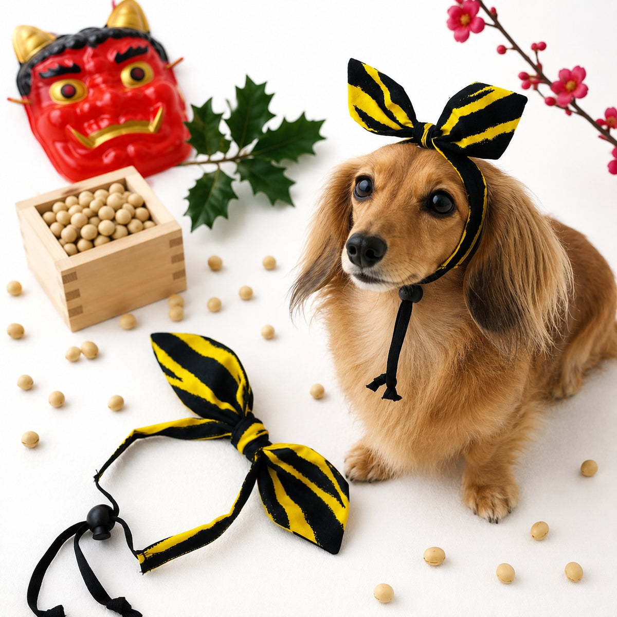 ウィズワン 節分 2way カチューシャ ハンドメイド 豆まき 鬼 コスチューム アクセサリー イベント 犬 猫 男の子 女の子 おしゃれ with WaN