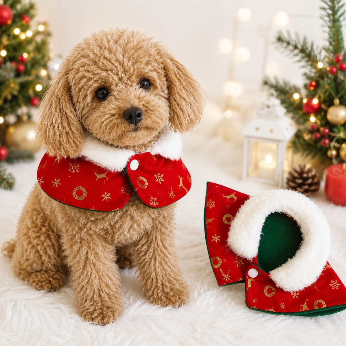 ウィズワン クリスマス コスチューム ケープ マント 防寒 ハンドメイド アクセサリー イベント 犬 猫 男の子 女の子 おしゃれ with WaN