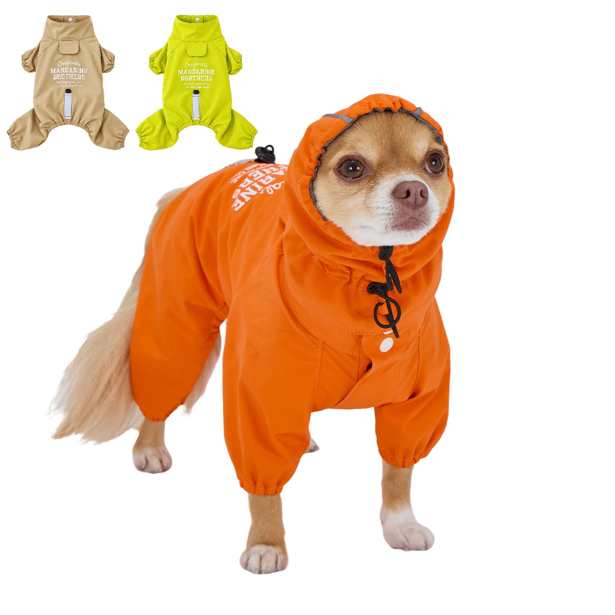 マンダリンブラザーズ レインスーツ レインコート 雨具 雨 雪 防水 撥水 ドッグウェア 犬服 男の子 女の子 おしゃれ MANDARINE BROTHERS メイン画像