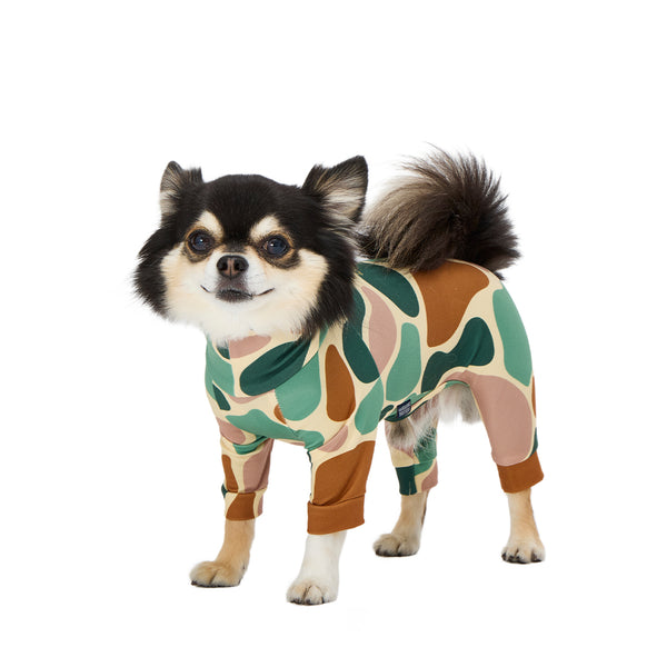 マンダリンブラザーズ UVカット スキンタイトスーツマルチプリント ロンパース つなぎ ドッグウェア 犬服 男の子 女の子 おしゃれ MANDARINE BROTHERS