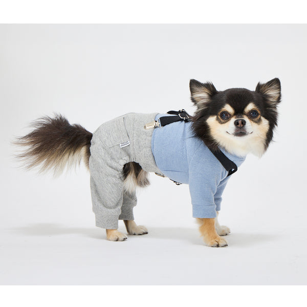 NEW マンダリンブラザーズ サスペンダーパンツ スウェットパンツ 本革 背あて レイヤードスタイル ドッグウェア 冬 男の子 女の子 おしゃれ MANDARINE BROTHERS