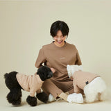 グンゼ モンドリアンジャガード Tシャツ 小型犬 綿100% 犬服 ペット服 ペットウェア ドッグウェア 男の子 女の子 おしゃれ GARRR