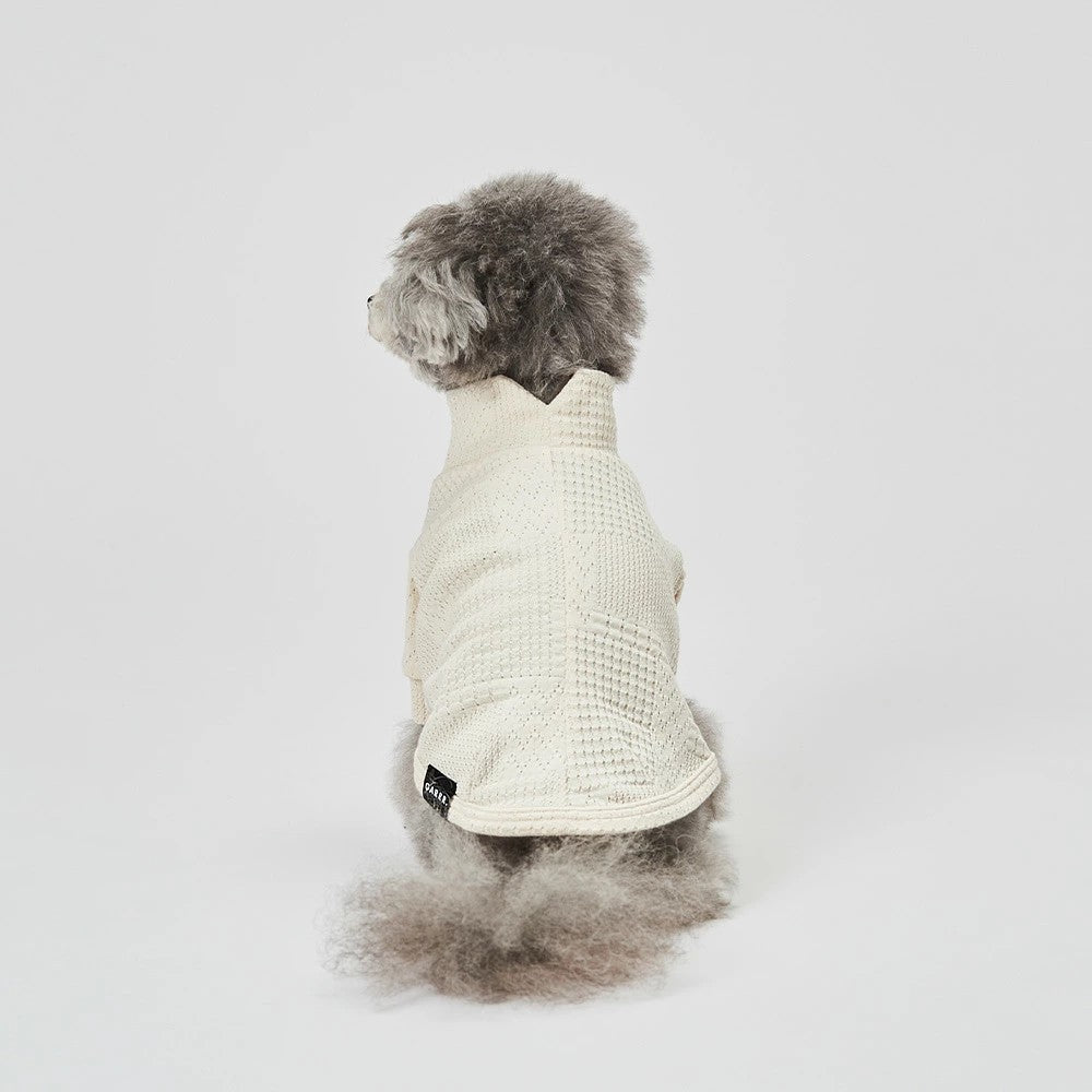 グンゼ モンドリアンジャガード Tシャツ 小型犬 綿100% 犬服 ペット服 ペットウェア ドッグウェア 男の子 女の子 おしゃれ GARRR