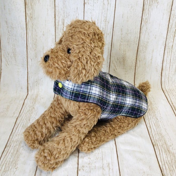 ウィズワン パジャマ 着る毛布 ベスト リバーシブル らくらくワン ハンドメイド 秋冬 犬服 男の子 女の子 おしゃれ with WaN