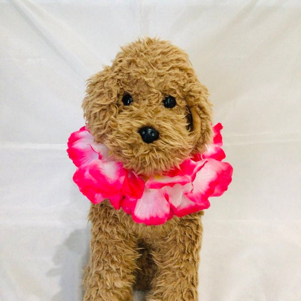 ウィズワン フラワーレイ 首飾り 花飾り フラダンス イベント コスチューム アクセサリー ハンドメイド 犬服 男の子 女の子 おしゃれ with WaN