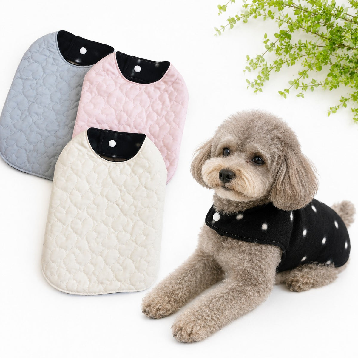 ウィズワン パジャマ 着る毛布 ベスト リバーシブル らくらくワン ハンドメイド 秋冬 犬服 男の子 女の子 おしゃれ with WaN メイン画像