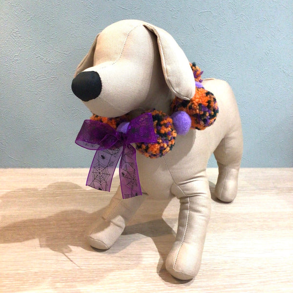 ウィズワン ハロウィン ぽんぽんチョーカー コスチューム ハンドメイド ハロウィーン アクセサリー イベント 犬 猫 男の子 女の子 おしゃれ with WaN