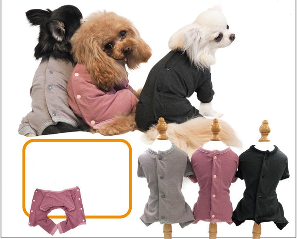 リカバリーわん リカバリーウェア 日本製 背中開きパジャマ テラヘルツ シニア犬 介護服 ロンパース ドッグウェア 犬服 男の子 女の子 おしゃれ クークチュール