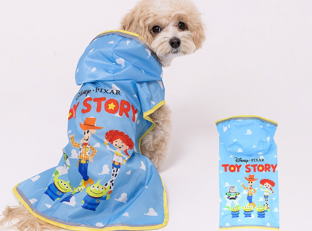 トイストーリー レインコート レインスーツ かっぱ 雨 雪 梅雨 ディズニー 犬服 男の子 女の子 おしゃれ DISNEY メイン画像