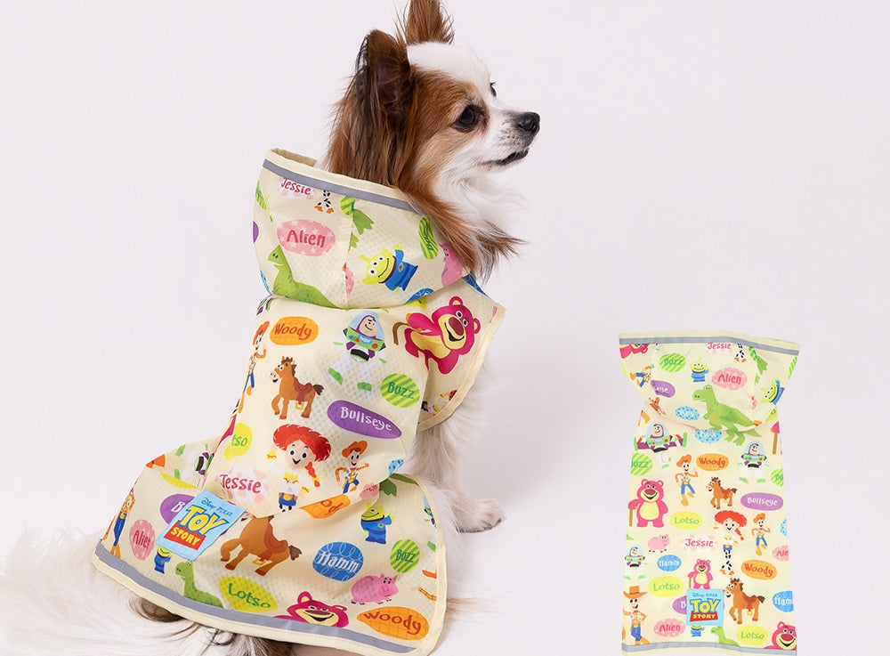 トイストーリー レインコート レインスーツ かっぱ 雨 雪 梅雨 ディズニー 犬服 男の子 女の子 おしゃれ DISNEY メイン画像