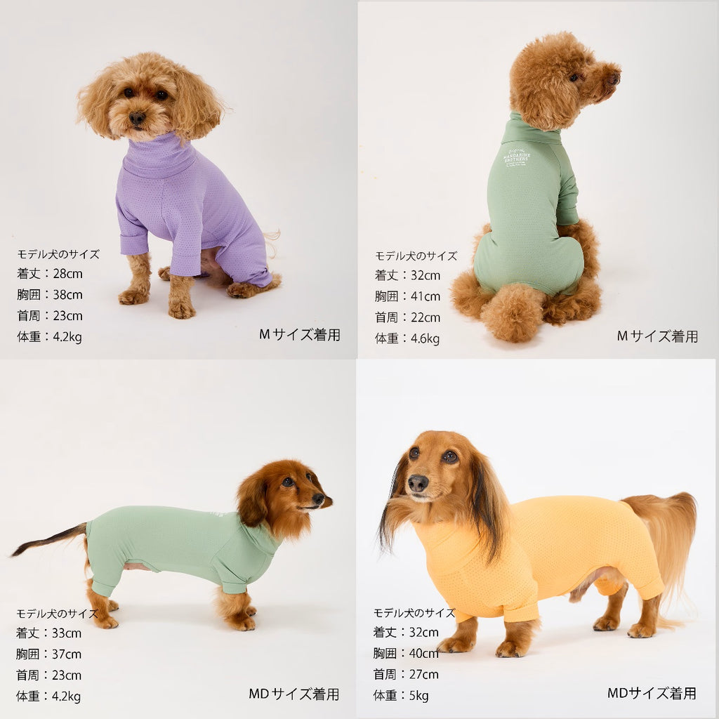 セール マンダリンブラザーズ 接触冷感 虫よけ インセクトシールドスキンタイトスーツ クール ロンパース ドッグウェア 犬服 男の子 女の子 おしゃれ MANDARINE BROTHERS