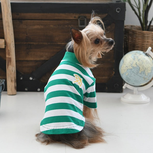 セール アーノルドパーマー クール 虫除け ハイネックボーダーTシャツ 犬服 男の子 女の子 おしゃれ Arnold Palmer サブ画像