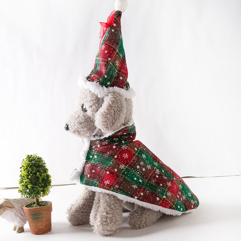 ウィズワン クリスマス 犬 ケープ ポンチョ サンタクロース イベント 猫 犬服 おしゃれ 男の子 女の子 with WaN