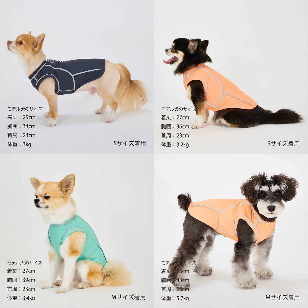 セール マンダリンブラザーズ 夜散歩 接触冷感 リフレクティブTシャツ 夏服 リフレクター UPF50+ ひんやり ドッグウェア 犬服 男の子 女の子 おしゃれ MANDARINE BROTHERS