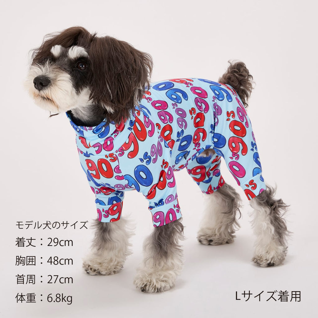 マンダリンブラザーズ スキンタイトスーツマルチプリント UVカット ロンパース つなぎ ドッグウェア 犬服 男の子 女の子 おしゃれ MANDARINE BROTHERS