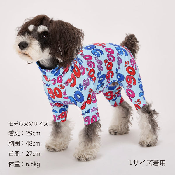 マンダリンブラザーズ スキンタイトスーツマルチプリント UVカット ロンパース つなぎ ドッグウェア 犬服 男の子 女の子 おしゃれ MANDARINE BROTHERS