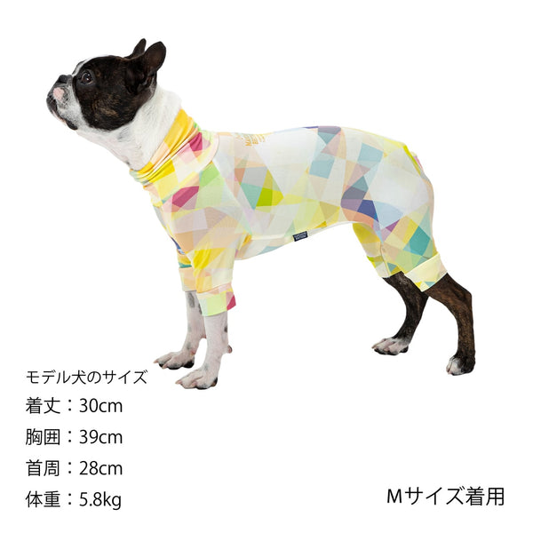 マンダリンブラザーズ スキンタイトスーツマルチプリント UVカット ロンパース つなぎ ドッグウェア 犬服 男の子 女の子 おしゃれ MANDARINE BROTHERS