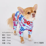 マンダリンブラザーズ スキンタイトスーツマルチプリント ロンパース つなぎ ドッグウェア 犬服 男の子 女の子 おしゃれ MANDARINE BROTHERS