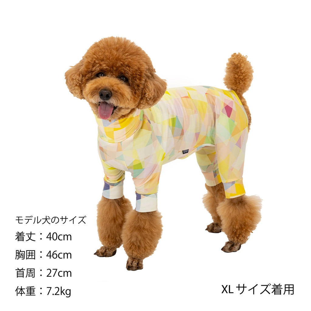 マンダリンブラザーズ スキンタイトスーツマルチプリント UVカット ロンパース つなぎ ドッグウェア 犬服 男の子 女の子 おしゃれ MANDARINE BROTHERS