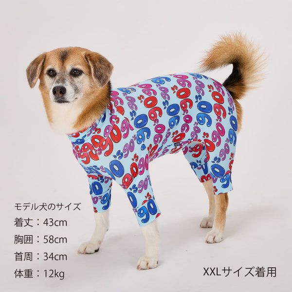 マンダリンブラザーズ スキンタイトスーツマルチプリント UVカット ロンパース つなぎ ドッグウェア 犬服 男の子 女の子 おしゃれ MANDARINE BROTHERS