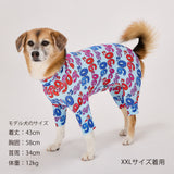 マンダリンブラザーズ スキンタイトスーツマルチプリント ロンパース つなぎ ドッグウェア 犬服 男の子 女の子 おしゃれ MANDARINE BROTHERS