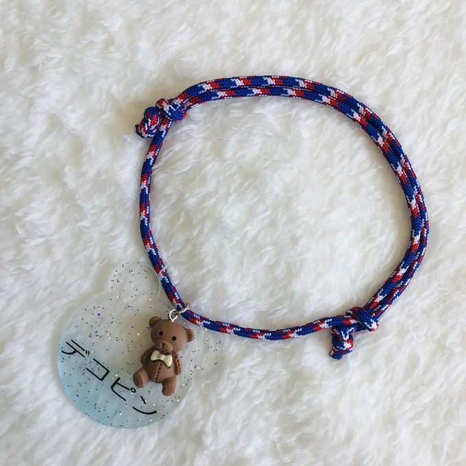 ウィズワン うちの子 名前入り チョーカー 迷子札 くま テディベア ハンドメイド アクセサリー 犬 猫 男の子 女の子 おしゃれ with WaN