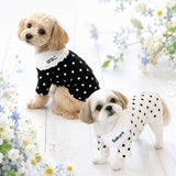 ウィズワン うちの子 名前入り 襟付きTシャツ 水玉 ハンドメイド 犬 猫 男の子 女の子 おしゃれ with WaN