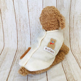 ウィズワン うちの子 名前入り ボアベスト 背中開き あたたかい ハンドメイド 犬 猫 男の子 女の子 おしゃれ with WaN