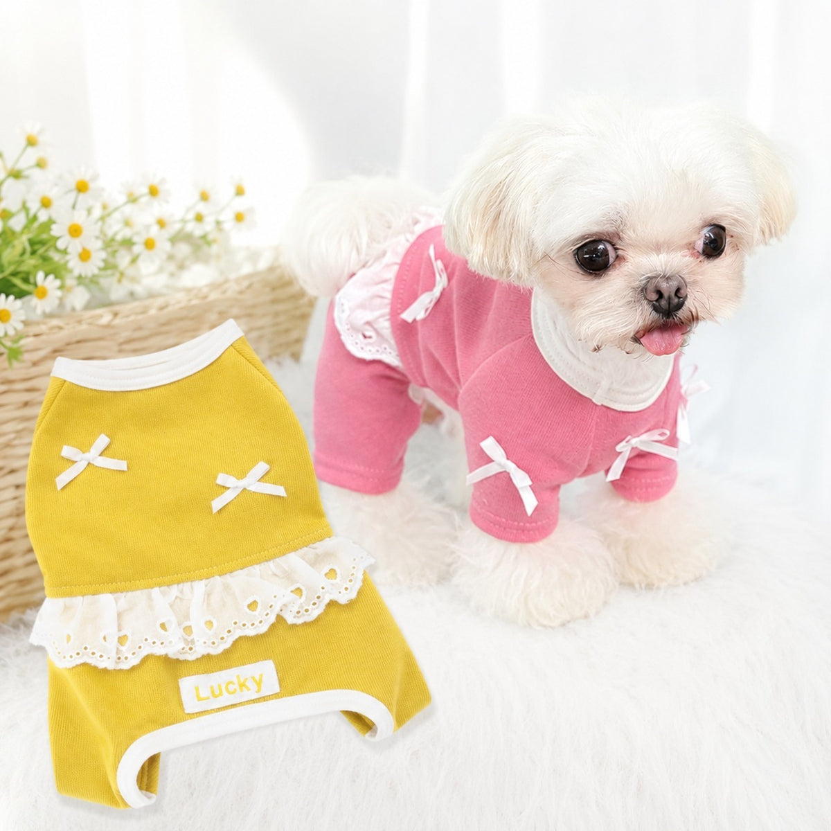ウィズワン うちの子 名前入り ロンパース つなぎ カバーオール ハンドメイド 犬 猫 男の子 女の子 おしゃれ with WaN メイン画像