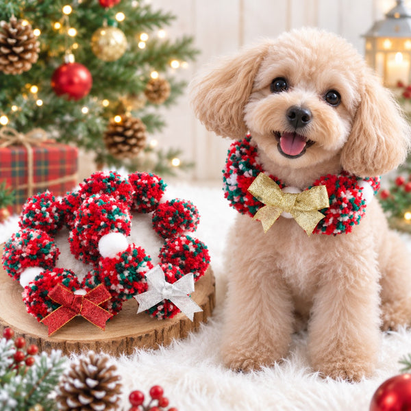 ウィズワン クリスマス ぽんぽんチョーカー コスチューム ハンドメイド アクセサリー イベント 犬 猫 男の子 女の子 おしゃれ with WaN