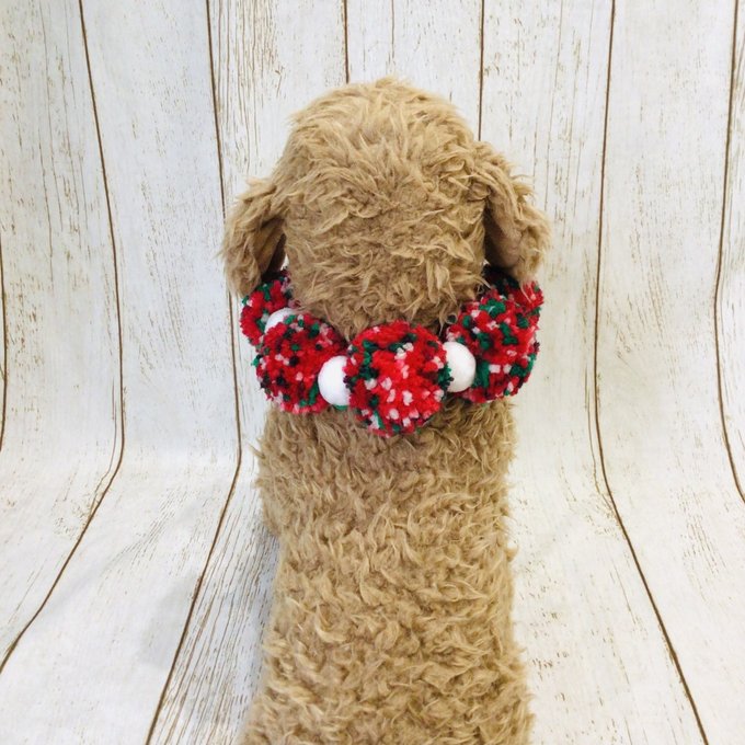 ウィズワン クリスマス ぽんぽんチョーカー コスチューム ハンドメイド アクセサリー イベント 犬 猫 男の子 女の子 おしゃれ with WaN