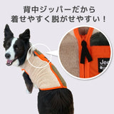 ジープ 防寒 ボア ジッパーベスト 小型犬 中型犬 大型犬 ベスト フリース 背中開き犬服 男の子 女の子 おしゃれ Jeep