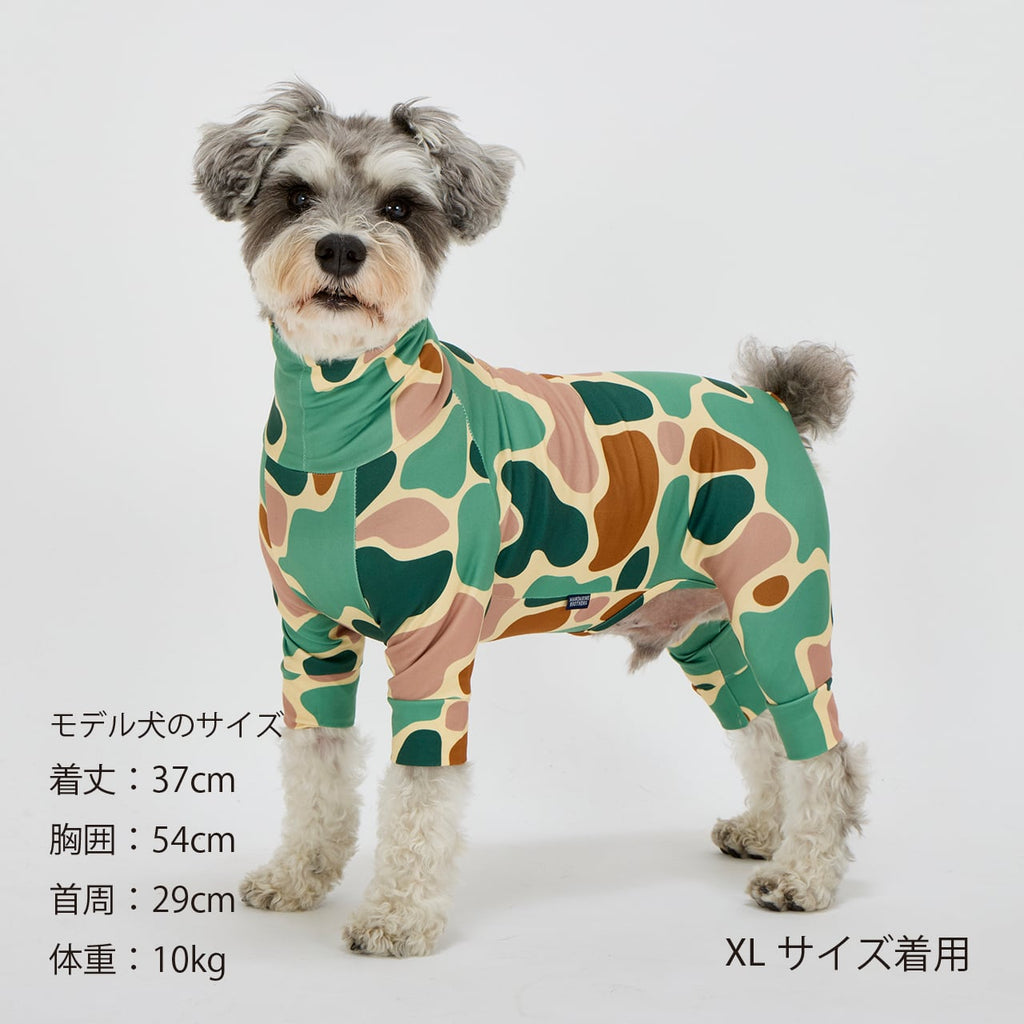 マンダリンブラザーズ UVカット スキンタイトスーツマルチプリント ロンパース つなぎ ドッグウェア 犬服 男の子 女の子 おしゃれ MANDARINE BROTHERS