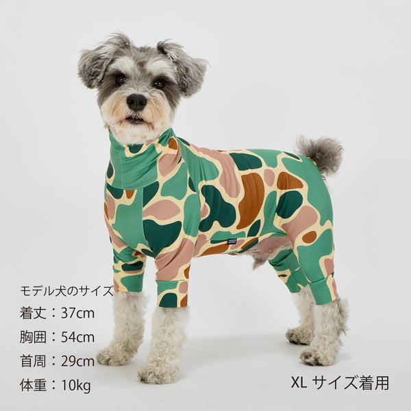 マンダリンブラザーズ UVカット スキンタイトスーツマルチプリント ロンパース つなぎ ドッグウェア 犬服 男の子 女の子 おしゃれ MANDARINE BROTHERS