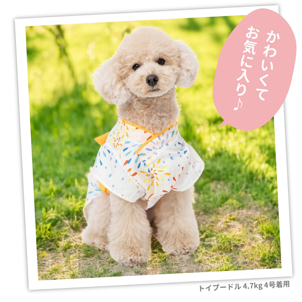 セール ピピ 花火 甚平 浴衣 ドッグウェア ゆかた 着物 花火 春 夏 春夏 お祭り 夏祭り イベント 着脱簡単 犬服 男の子 女の子 おしゃれ PIPI