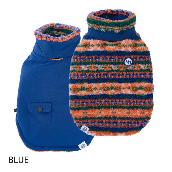 NEW マンダリンブラザーズ 防寒 リバーシブルボアベスト アウター 秋冬 裏起毛 あったか 重ね着 ドッグウェア 冬 男の子 女の子 おしゃれ MANDARINE BROTHERS