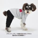 NEW マンダリンブラザーズ サスペンダーパンツ スウェットパンツ 本革 背あて レイヤードスタイル ドッグウェア 冬 男の子 女の子 おしゃれ MANDARINE BROTHERS